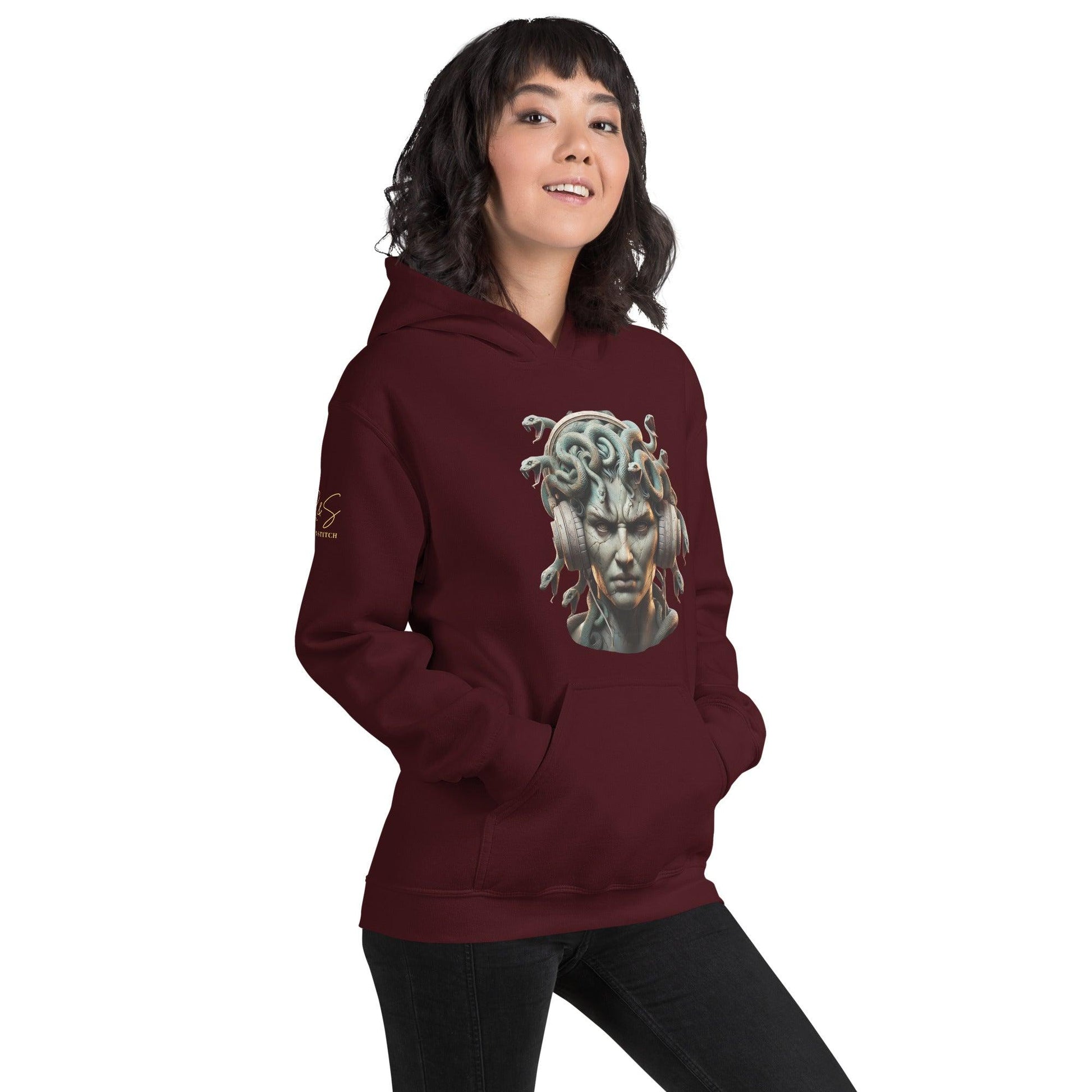 medusa headphone classic hoodie