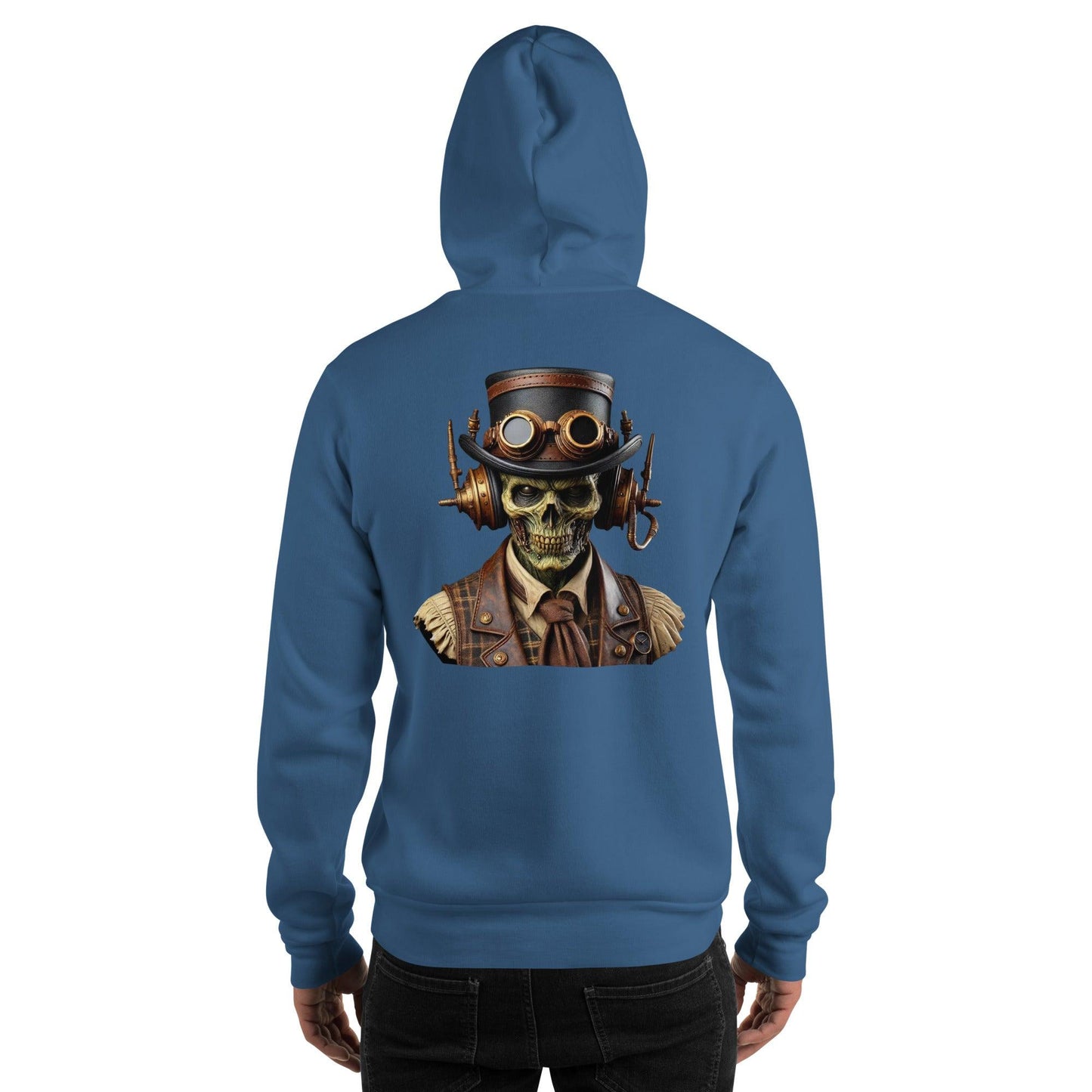 steampunk headphone embroidered hoodie