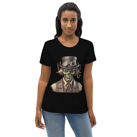 steampunk headphone womens fitted t-shirt