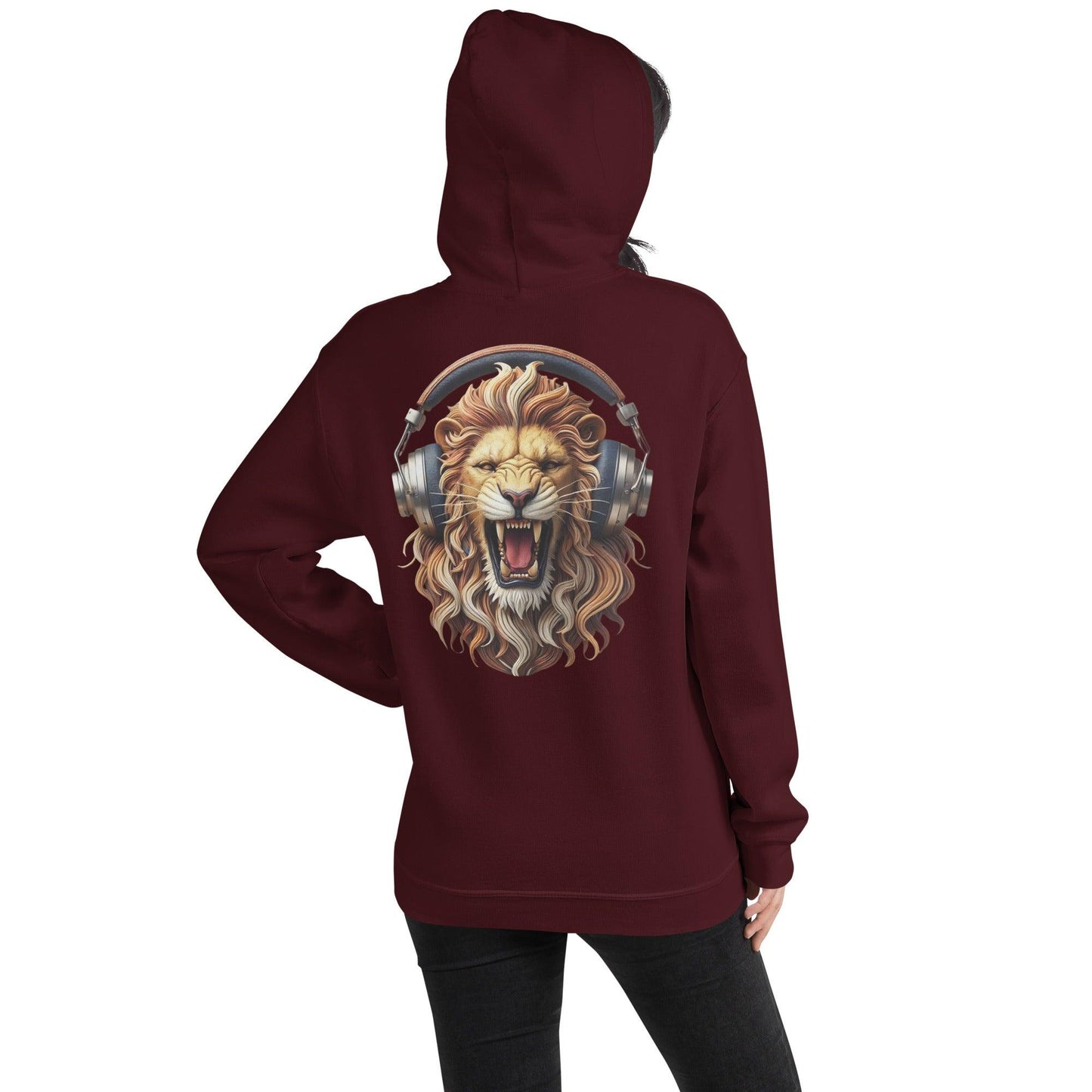 #1 Lion Embroidered logo - Headphone Collection - Unisex Hoodie