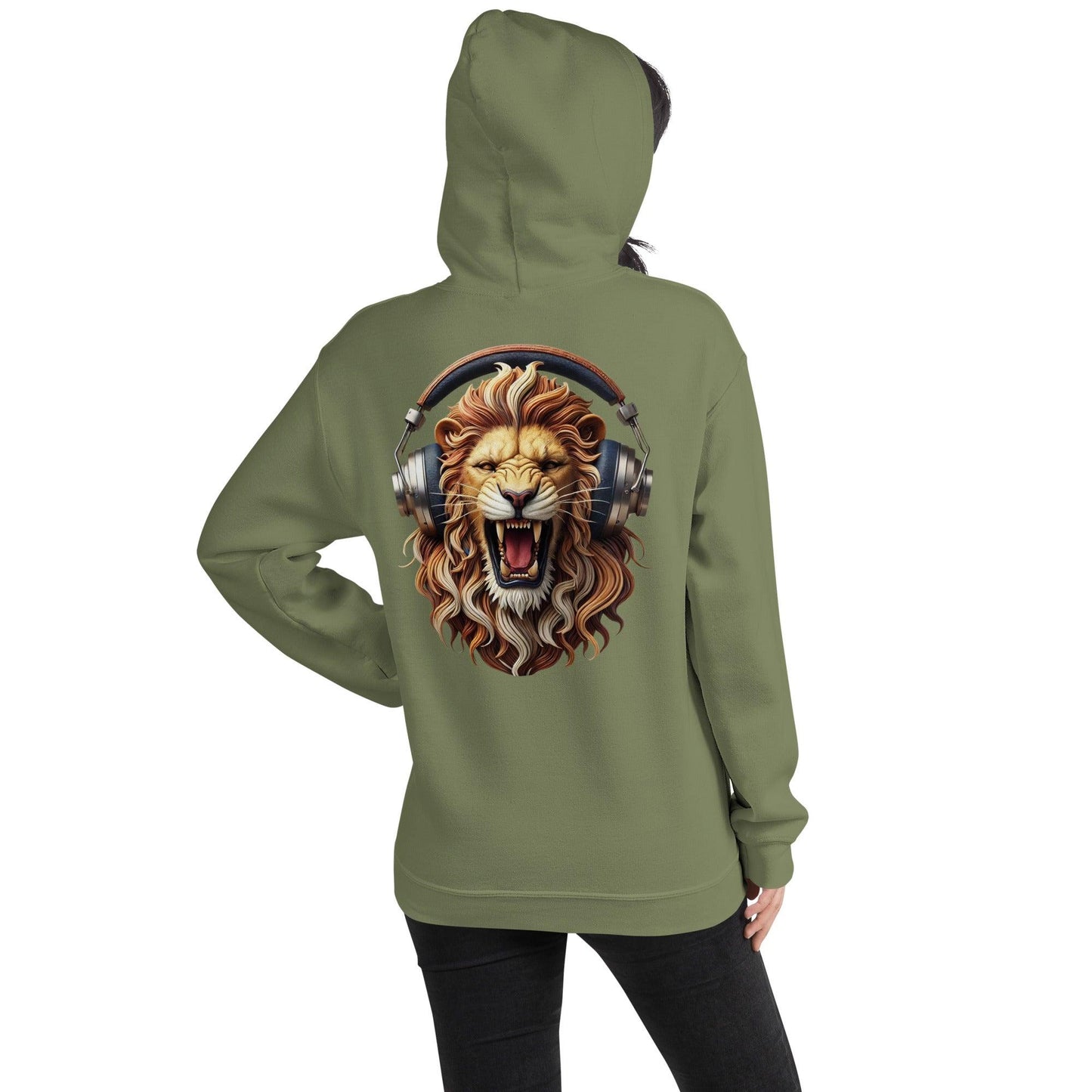 #1 Lion Embroidered logo - Headphone Collection - Unisex Hoodie