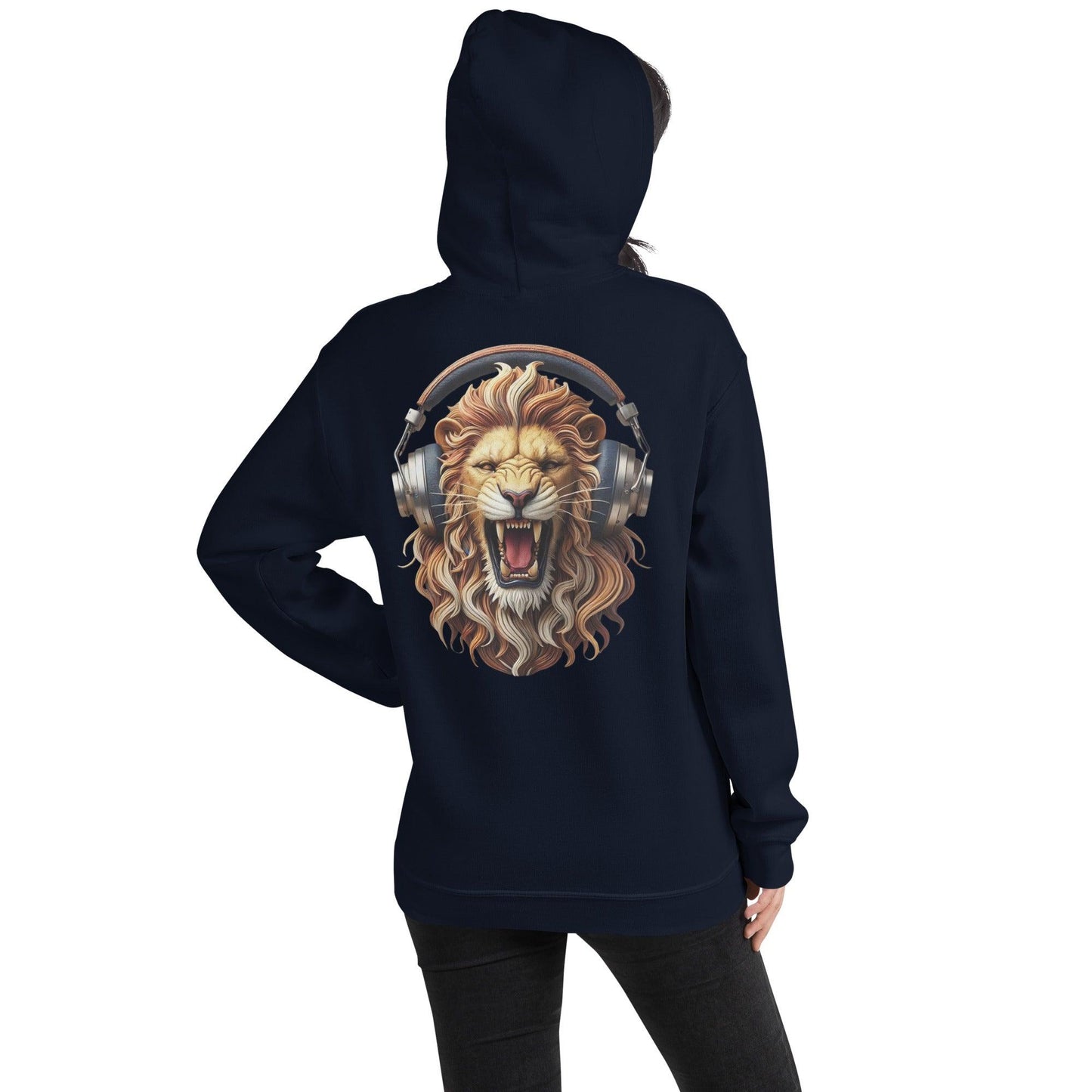 #1 Lion Embroidered logo - Headphone Collection - Unisex Hoodie