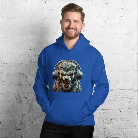 werewolf headphone classic hoodie